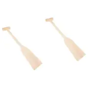 2 PCS Wood Pulp Men and Women Man Canoe Paddles Oars for Row Boat