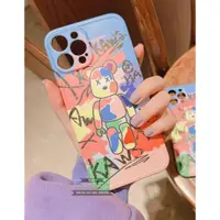 在飛比找蝦皮購物優惠-Iphone Kaws x BearBrick Case 彩