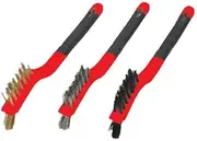 Warner 10481 Soft Grip Mini Wire Brush Set