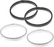 [FOMIYES] 4Pcs Metal Sleeve Garters for Men and Women Slip Arm Bands Dress Shirt Bands Versatile Cuff Holders for Secure Sleeve Support
