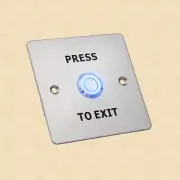 12V Stainless Steel Exit Push Button Switch Door Access Control System Lighted