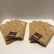 Linens N Things OASIS Spill Proof Napkins 17"x17" Wheat (Gold) Set Of 8 NOS