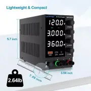 DC 0~120V 3A Adjustable Precision Variable Lab DC Power Supply Programmable PSU