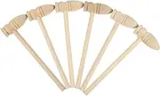MUSISALY 20pcs Mini Wooden Mallet Hammer for Safe Smooth Surface Fun Parent Interactive Play Reliable Wooden Hammers for Creative Activities