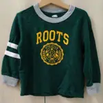 😺北極貓的藏寶屋😺加拿大ROOTS KIDS童裝 學院風LOGO條紋長袖上衣 4T