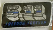 *BRAND NEW* 5.11 FREEDOM FOREVER PATCH THIN BLUE LINE HOOK BACKING