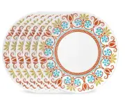 Corelle Vitrelle 6 Dinner Plates Terracotta Dream 10.25” NEW In Box