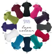 SIMON JERSEY ASYMMETRICAL BEAUTICIANS TUNIC SALON SPA BEAUTY