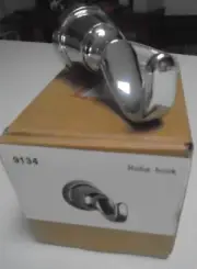 Robe Hook Chrome Metal Hook Suit Robe or as Coat Hook Wall Mounted Hook