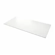 LOCKEBO custom made worktop, off-white grey/concrete effect glass composite, 1 m²x2.0 cm