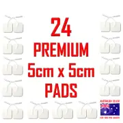 CAREMAX TENS EMS compatible ELECTRODE PADS - 5cm x 5cm x 24 PREMIUM PADS ⭐⭐⭐⭐⭐