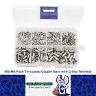 600 Mix Pack Tin-coated Copper Bare wire Crimp Terminal 0.5mm² - 6.0mm² (600pcs)