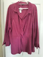 Autograph Monochrome Magic Twist Button Top Raspberry XXL Size 24-26