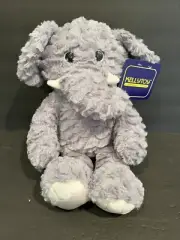 Elephant Plush Toy Kellytoy New w/ Tag Grey White Sparkle Eyes