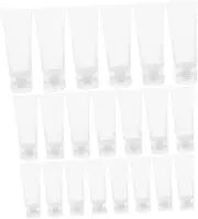 TOVINANNA Elegant Frosted Pe Material Travel Squeeze Tubes 30pcs 20ml-50ml Flip Cap for Toothpaste Lip Gloss Makeup Refill Toiletries Containers