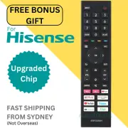 Remote Control for HISENSE TV ERF3G80H 43A7G, 50A7G, 55A7G, 65A7G, 75A7G, 85A7G