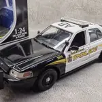 MOTORMAX 1/24 福特皇冠維多利亞警車阿伯茨福德警察局合金車模