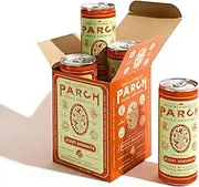 PARCH Desert Margarita Agave Mocktail (8.4 oz 4 Pack) — 100% Vegan Canned Drinks made with Organic Agave, Herbal Adaptogens & Desert Botanicals