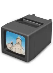 Rybozen 35 mm Slide Viewer Illuminated Projector for 2X2 & Black