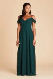 Birdy Grey DEVIN CONVERTIBLE DRESS CHIFFON EMERALD XXL NEW NWT BRIDESMAID GREEN