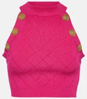 [Balmain] Balmain Halterneck top UK 18 pink