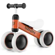Costway 4 Wheels Balance Bike Walker Ride On Toys Mini No Pedal Push Scooter Gift Orange