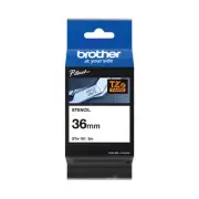 Brother P-Touch 36mm Black on White Labelling Tape 3m STE-161