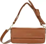 TED BAKER SINITAA Soft knotted shoulder bag Beige