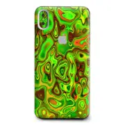 Skins Decal Wrap for Apple iPhone XS Max green glass trippy psychedelic