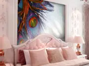 3D Peacock Feather ZHUA10952 Wallpaper Wall Murals Removable Self-adhesive Amy