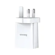 Mini Dual U Travel Mobile Phone Charger 10.5W British Standard Fast Charging Head 5V 2A Adapter