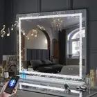 VANITII GLOBAL Bluetooth Hollywood Vanity Mirror with Crystal Light Strip 100CM