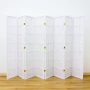 Shoji Room Divider Screen White 8 Panel