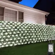 20X6.6Ft 600 LED Net Lights Outdoor Mesh Lights with Timer Plug In, Large Christ