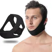 BingboPro Anti Snore Chin Strap for Men and Women - Double-Adjustable Snore Stopper Chin Strap for CPAP Users, Effective Aid Snoring Solution, Stop Snoring Device for Sleeping, Anti-Dry Mouth Breather