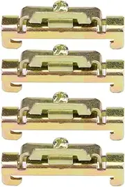 Fixed Clamp Fasten 35mm DIN Rail Set of 10 for Relay Mounting (Metal 10 model)