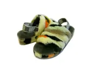 UGG FLUFF YEAH SLIDE CALI COLLAGE WOMEN SANDAL OLIVE US 8 /UK 6 /EU 39