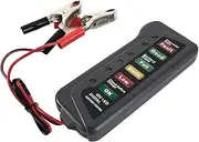 Car Battery Tester 6 LED Indicators Digital 12V Multi Functions Alternator Tester for Car Motorbike Display Auto Diagnostic Tool