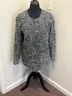 Walter Baker Bryson Tweed Jacket Blazer Boucle Black White Long Line M NEW $248