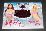 2017 Benchwarmer Angela FONG Brandie MOSES Double Dreams Red Auto #1/1 PLAYBOY
