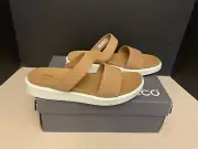 New! Womens ECCO Yuma Cashmere Slide Double Strap Sandals. Size EU 41 US10-10.5
