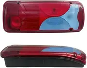 Right Rear Light Rear Lights Blue Red Truck Car for Mercedes Sprinter Platform, MAN TGA TGS TGL TGL, VW Crafter, Scania, Volvo E4 with Socket