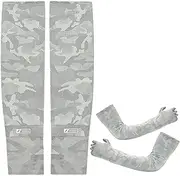 [Janurium] UV Protection Sleeves for Men, Cooling Ice Silk Arm Warmers | UV Protection Arm Protection Ice Silk Sleeves - Sun Protection, Flexible Arm Protectors for Cycling, Running, Driving, Adult Men
