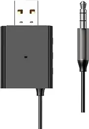 Wireless Radio Music Adapter - Handsfree Call Wireless Music Stereo USB Flash Drive - Built-in Microphone Audio Receivers for Home Stereo Speakers