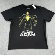 Black Adam Movie Shirt Adult Large DC Comics Warner Bros The Rock Dwayne Johnson