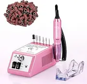 Nail Drill Professional Nail Drill Machine, 20000RPM Electric Nail File for Acrylic Gel Nails With Adjustable Speed and Reverse Rotation, Versatile Drill Nail Kit for Salon Home Use (AU-Plug)