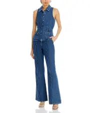 Self-Portrait Denim Jumpsuit 10