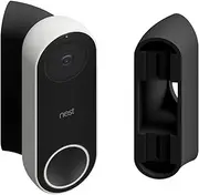 45° Corner Mount Wedge Compatible with Google Nest Hello Video Doorbell 1st Generation - Wired | Lets You Point Doorbell, Better Night Picture, Reduced Infrared Glare, Made in UK