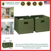 Cajas de almacenaje Plegables Polipropileno 10x10in Juego 2 Modernas Seguridad