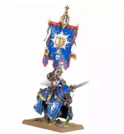 Standard Bearer-Grail Knight-Metal-OOP-Kingdom of Bretonnia-Warhammer Old World